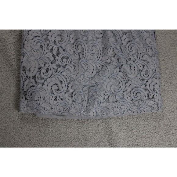 New J.crew Dress Womens 8 Gray Alexa Dress in Leavers Lace One Shoulder A9024 - Picture 10 of 10